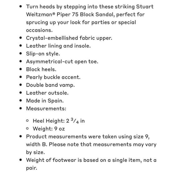 Stuart Weitzman Piper 75 Block Sandal Black Pearl Buckle size 9.5 - Picture 3 of 12